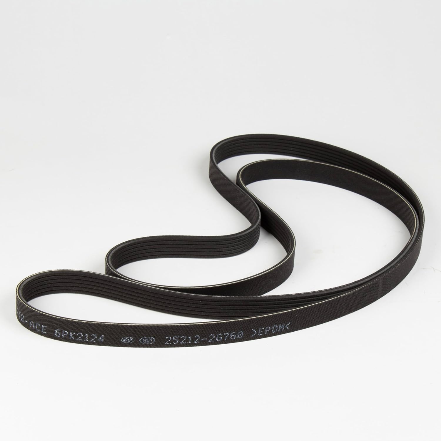 25212-2G760 Genuine OEM Serpentine Belt Compatible with Select Hyundai Kia Vehicles