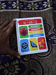 My First 4 In 1 Alphabet Numbers Colours Shapes : Padded Board Books ...