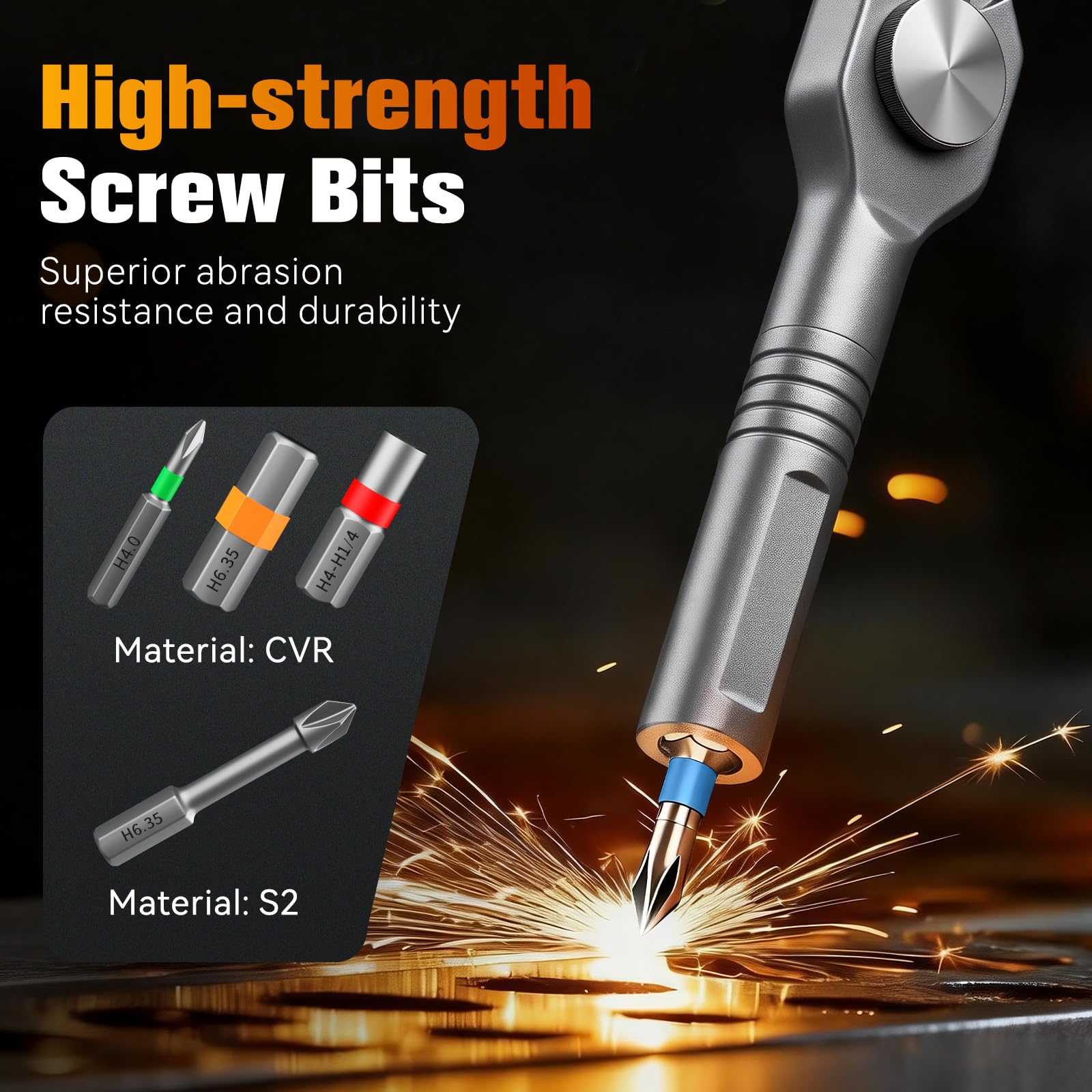 Housolution 66 in 1 Set di Cacciaviti a Rocchetto, Maniglia Sgabinabile, Testa 6,2°, Bit in Acciaio S2 Combinabili, Kit Portatile per Regali di Natale, Mobili, Computer, Biciclette, DIY