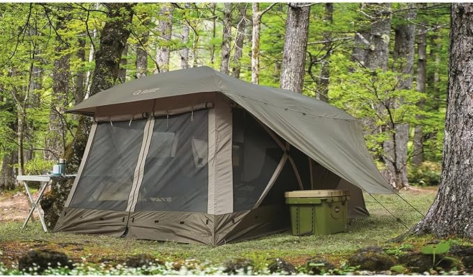 Carpa de camping para 8 personas Guide Gear beige miniatura 4