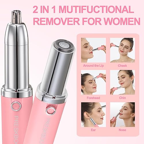 Miniatura 4 de Removedor de vello facial para mujeres, removedor de vello para cara, labio, removedor de pelusa de melocotón sin dolor, depilación facial,