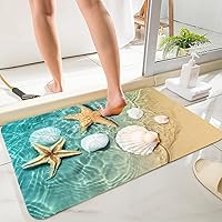 Vista 9 de Manta de esponja de baño y cocina absorbente de espuma suave (23.5 x 59 pulgadas), almohadilla de franela antideslizante brillante impresa en 3D