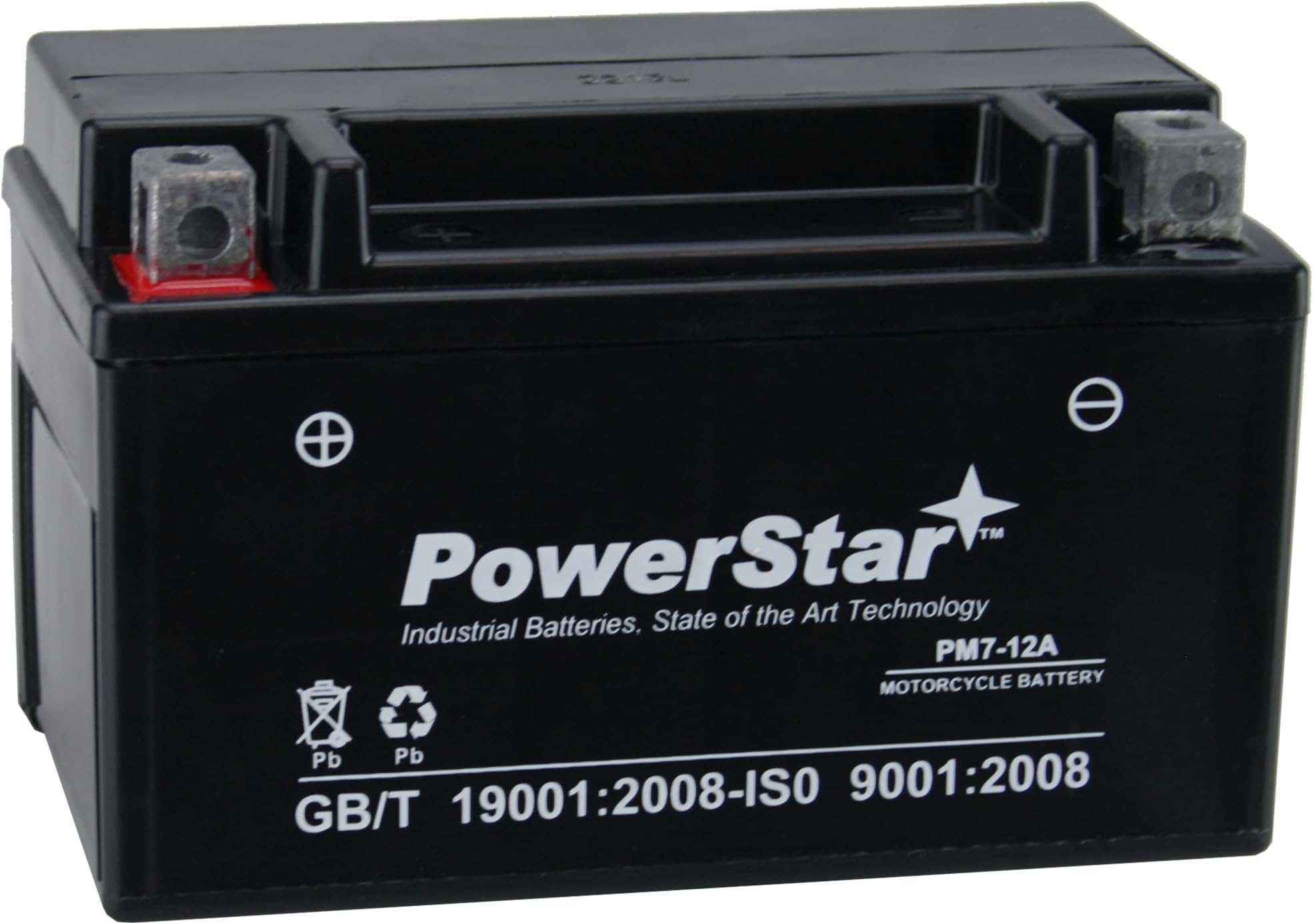 PowerStar12V 8AH Sealed Maintenance Free YTX7A-BS Go Cart Moped ATV Scooter Battery