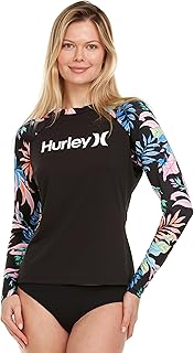 Rash Guard for Women, Womens Rash Guard Long Sleeve Shirts, Rashguard Swim Shirt Women UPF 50+ SPF & UV Protection