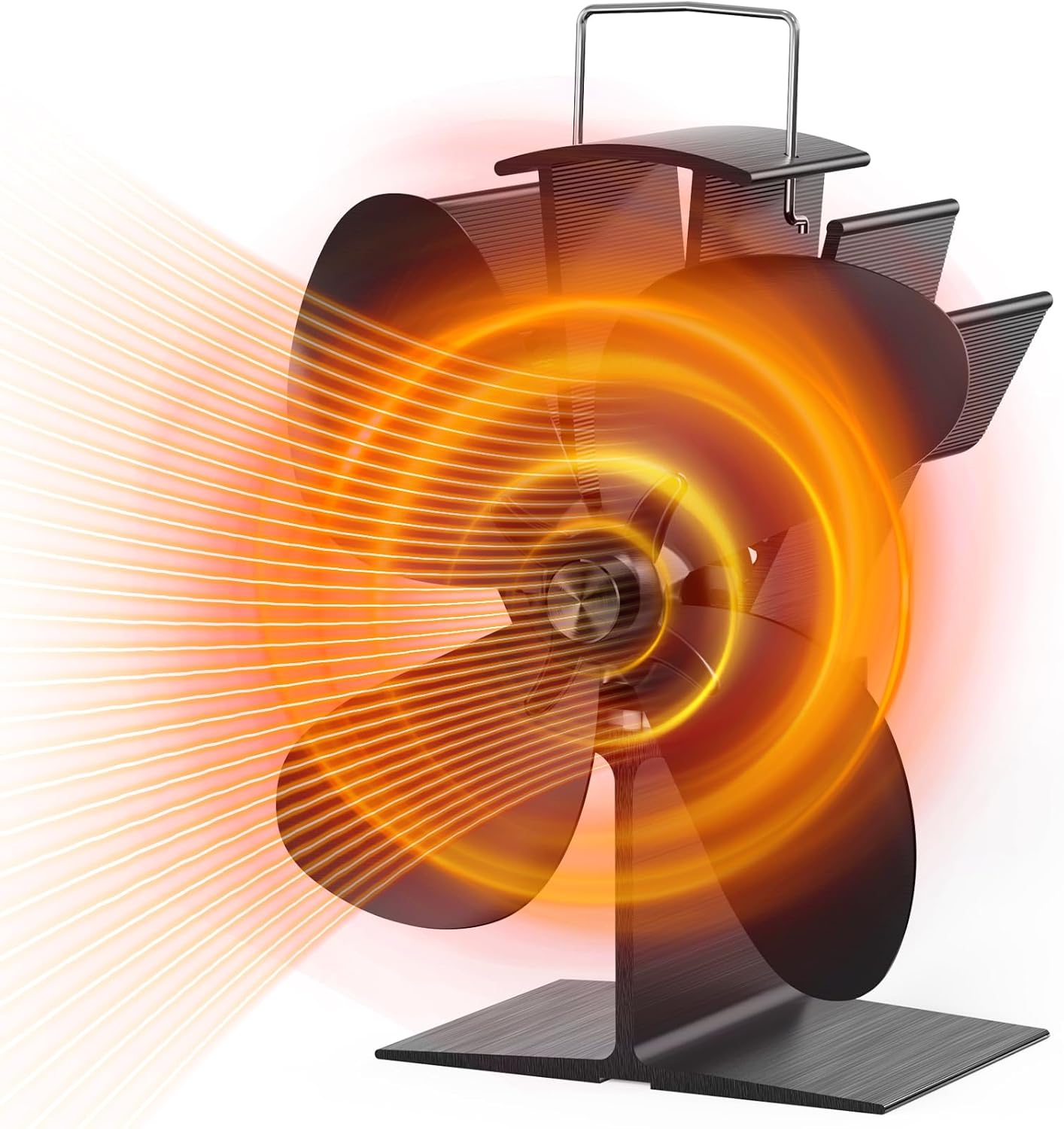JossaColar Ventola Termica Per Stufa A Legna - Ventola Per Camino Non Elettrica Ed Ecologica Per Pellet/Bruciatore Con Accessori - Foto 8