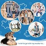 YUDODO Pet Porte-Dog Sac à dos réglable porte-dog devant, jambes dehors Easy-Fit chien sac à dos de voyage pour le camping de randonnée pour petits chiens moyens Chats et lapins (petit, rose)
