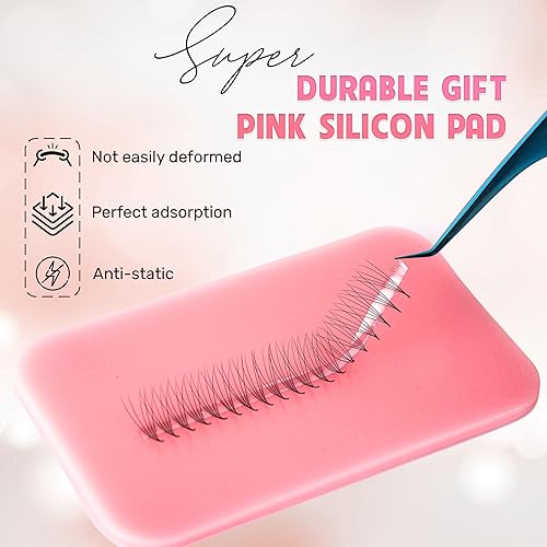 Miniatura 6 de 1500 Ultra Mix 7  Extensiones 6D-8D-10D  Extensión con 0.050.003 in de grosor de pestañas de visón, rizo C D, longitud de 0.35-0.59 pulgadas para