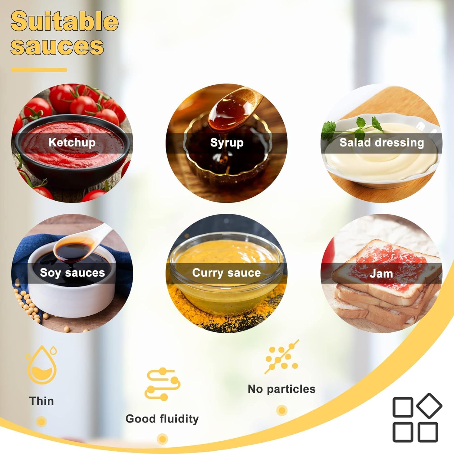 Gewürzspender aus Edelstahl mit Pumpe aus PP-Kunststoff, Soßenspender für Ketchup, Mayonnaise, Steaksoße, Dessertsirup, Essig, Öl, Sojasoße (2 l mit Sockel)