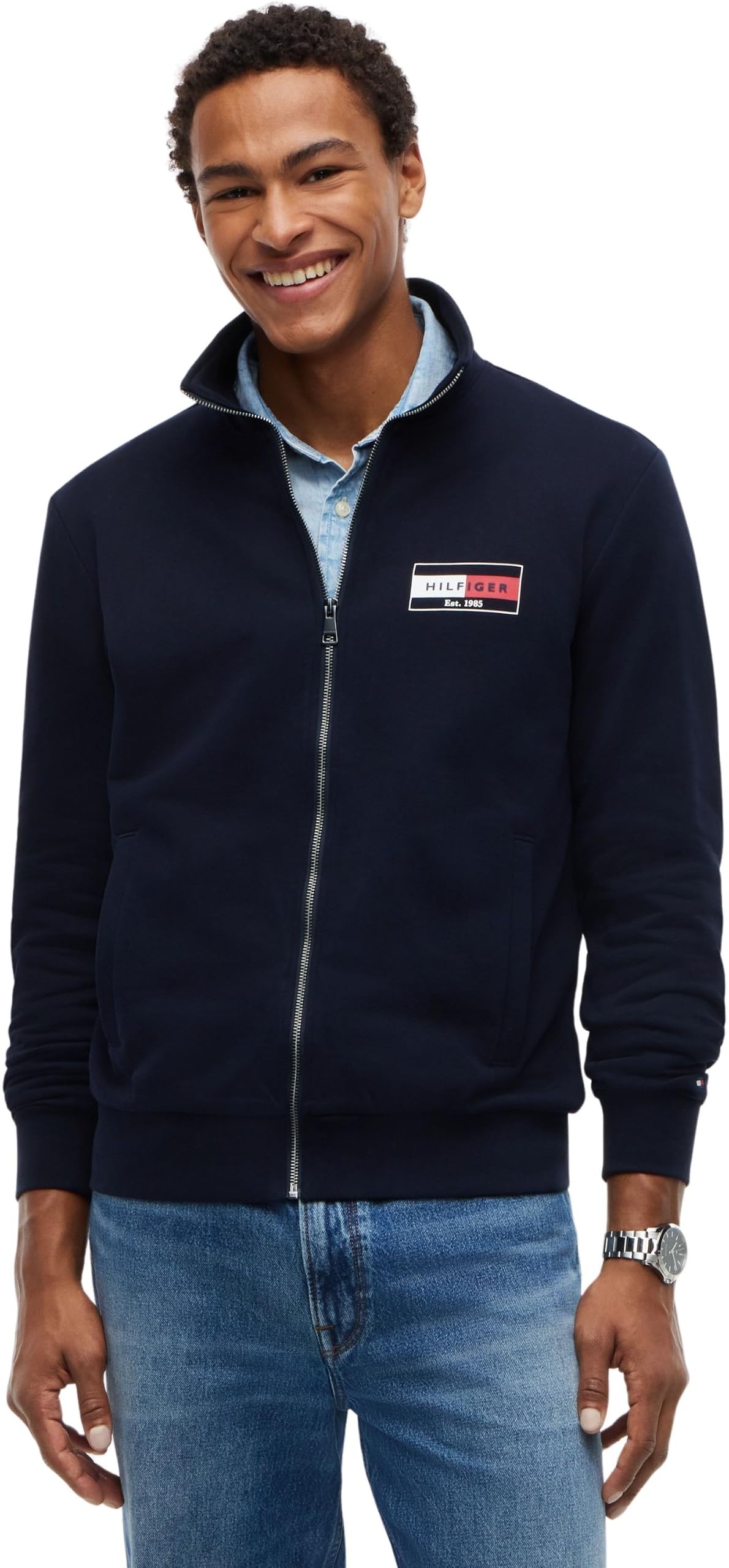 Tommy Hilfiger BRAND LOVE SMALL FLAG REG ZT Sweatshirt Erkek