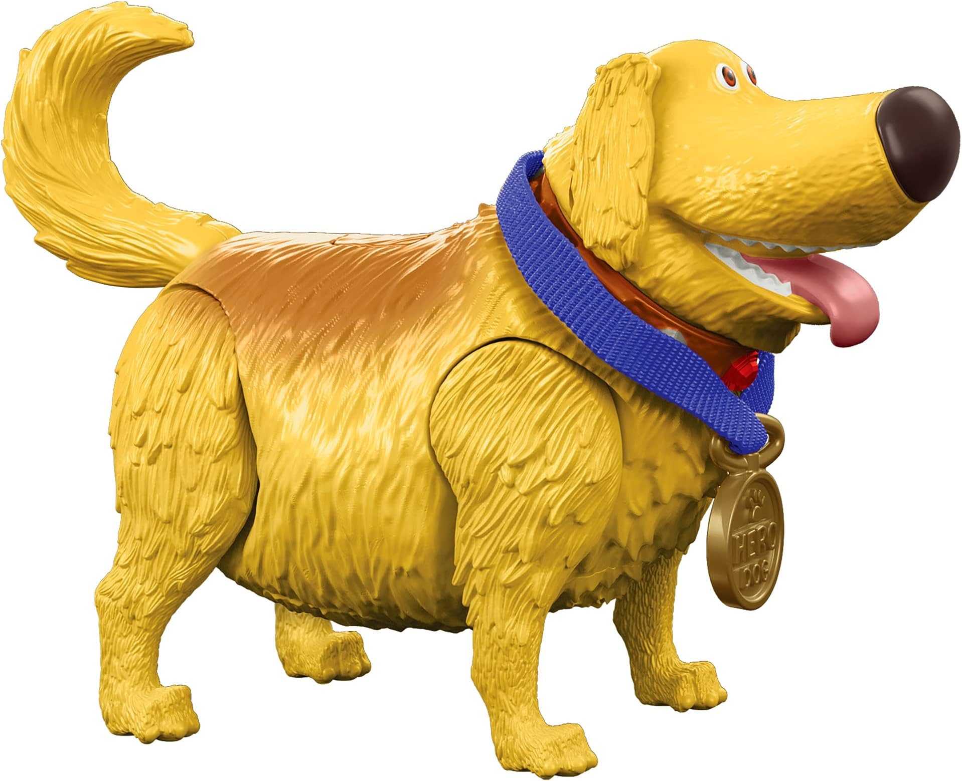 Disney Pixar Interactables Dug Talking Action Figure Toy, Posable Dog Movie Character, Interacts with Other Figures