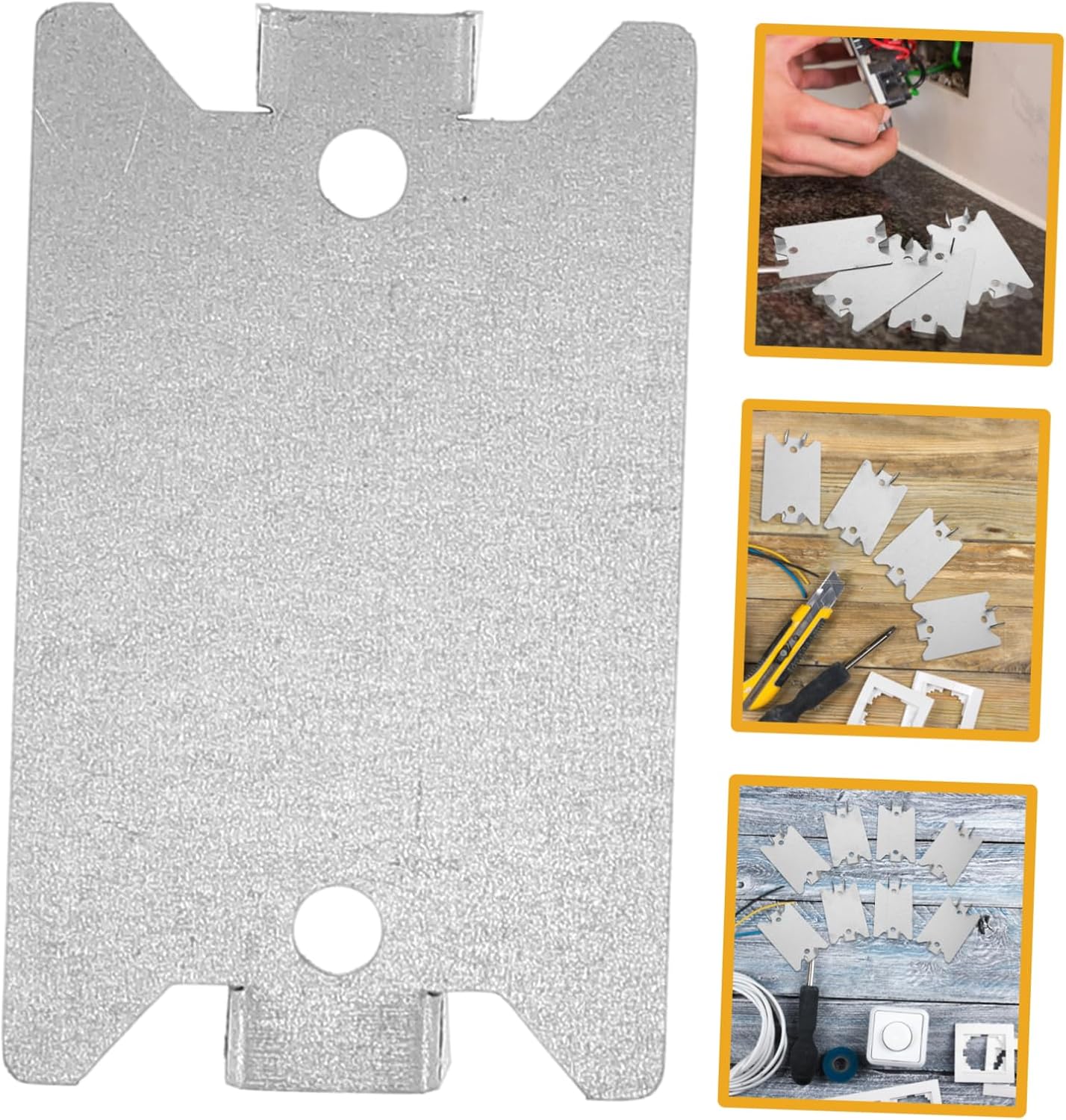 50pcs Cable Protect Plates Heavy-duty Nail Plate for Electrical Wiring for Cable Installation for Cords Wires