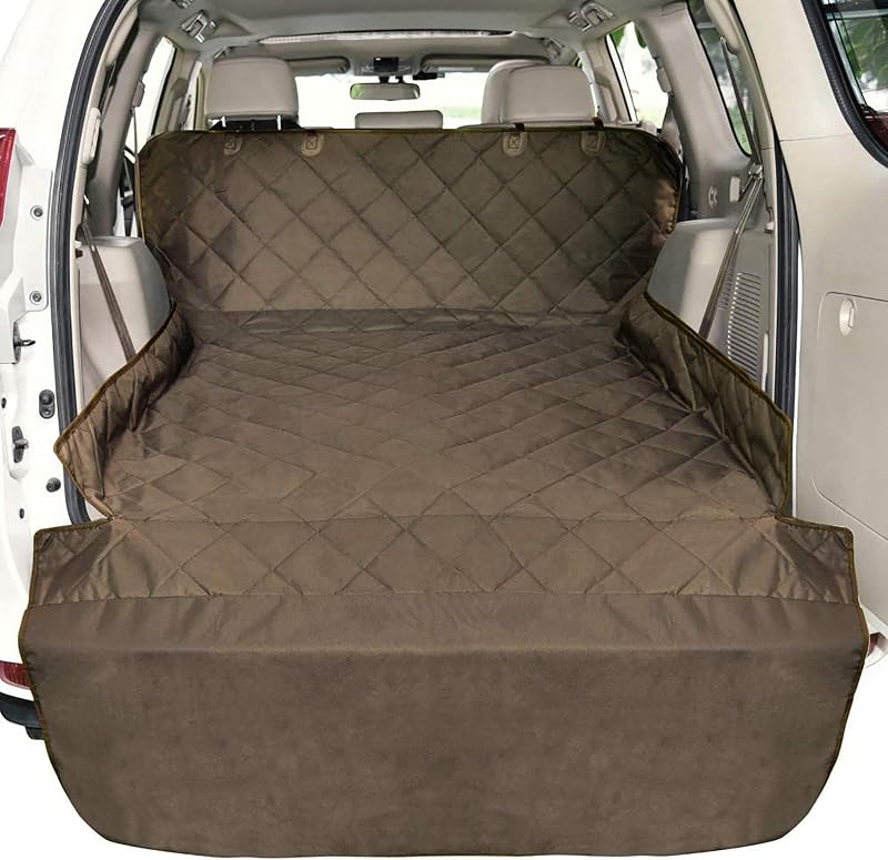 Capa para Porta-Malas de SUV para Cães F-color, Impermeável e Antiderrapante, Marrom