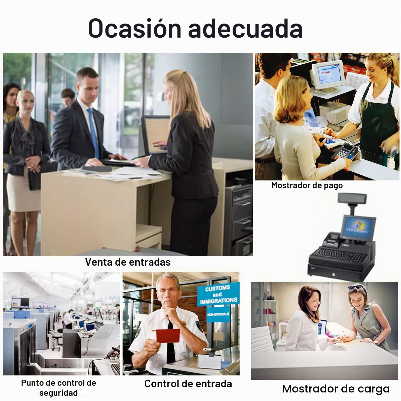 Docooler S701de 7Pulgadas TFT LCD Monitor de Pantalla de 16: 9 1024 * 600 BNC AV Video Audio para PC de Seguridad VCD DVD de la UE Conector