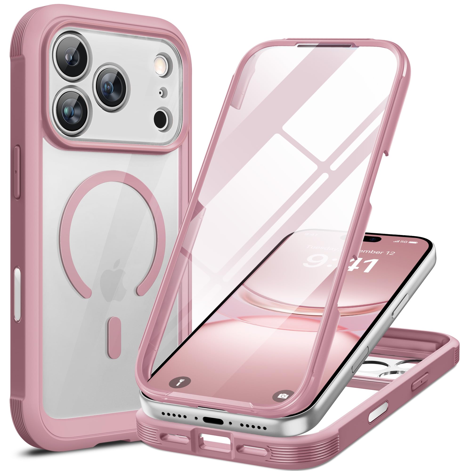 SpritSblom リボン付きピンクiPhone17proケース Amazon.com: Miracase Magnetic for iPhone 17 Pro Case 6.3