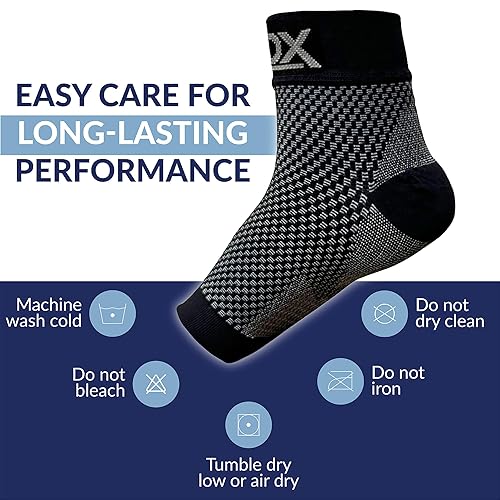 Miniatura 8 de SB Sox mangas para pie de compresión para hombres y mujeres - los mejores calcetines para fascitis plantar para el alivio del dolor de fascitis