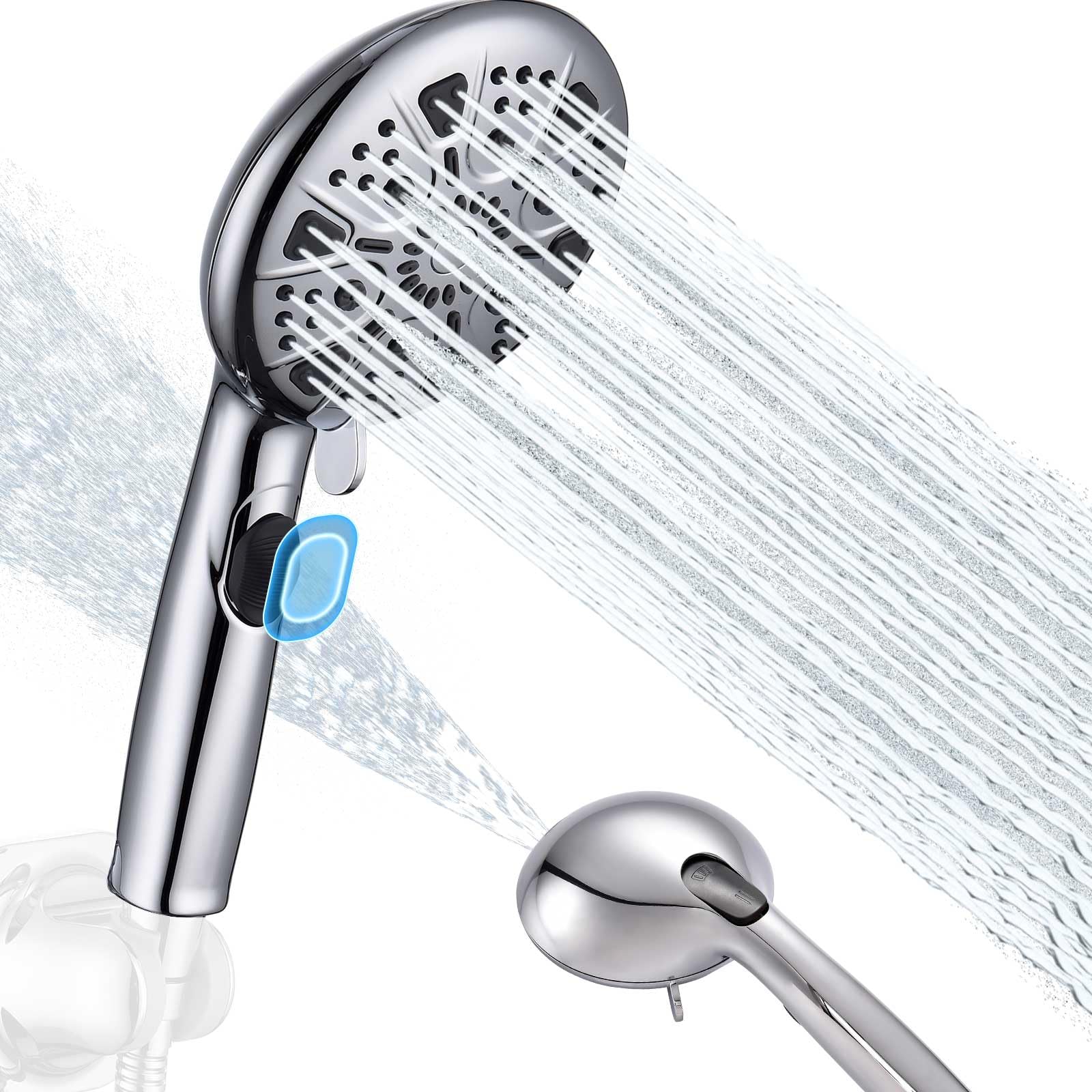 Hardivalue Multifunctional Handheld Shower Head High Pressure 2 Mode