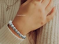 Vista 88 de Amazing Gemstone Crystal Bracelet for Women Men's Gifts - Protection Healing Crystal Bracelet - 8mm Gemstone Beaded Adjustable Bracelet Pulseras