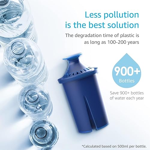 Miniatura 2 de AQUA CREST Filtro de agua, diseñado para filtro de agua Brita Elite, jarras y dispensadores, paquete de 3, repuesto AQUA CREST para filtro de agua