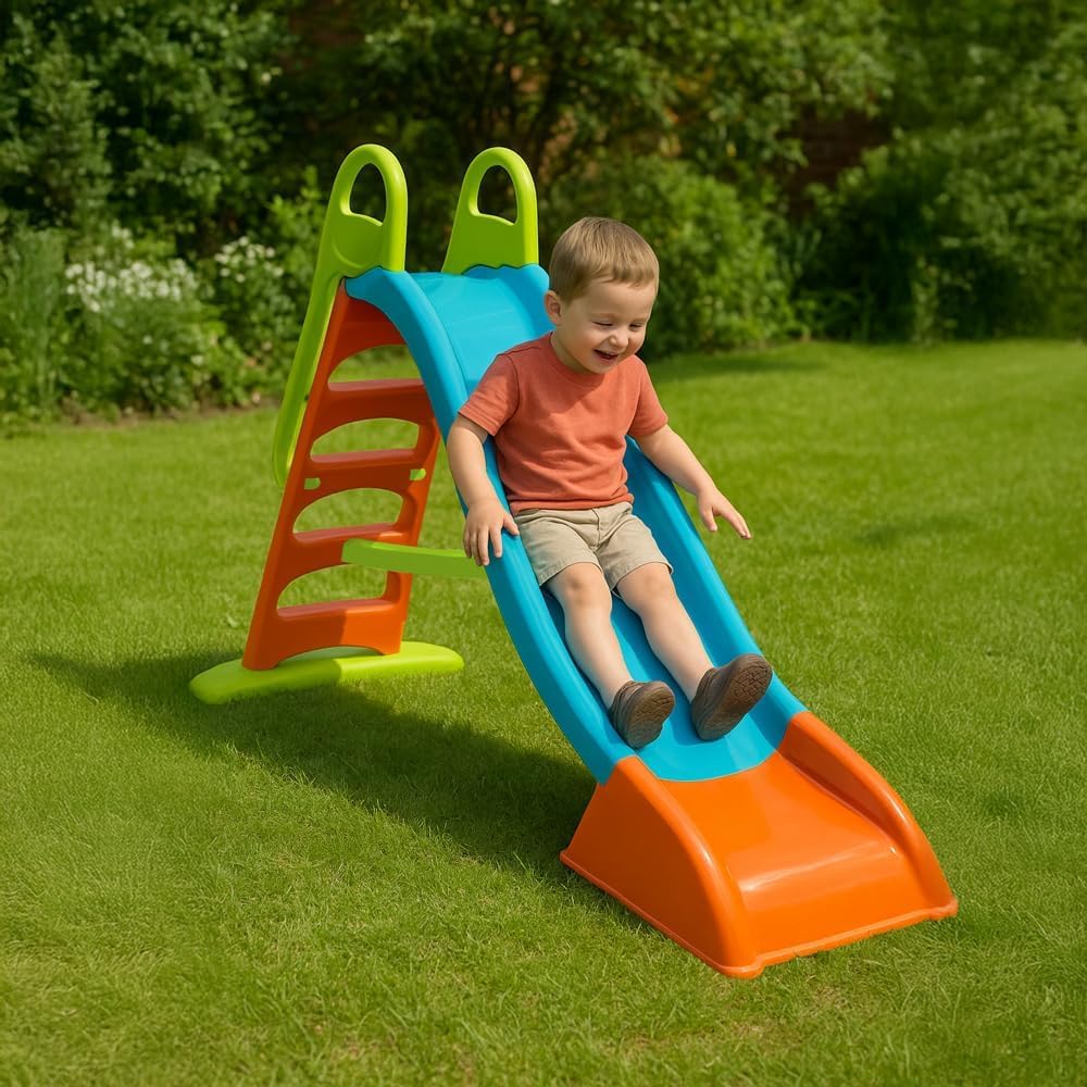 Scivolo Per Bambini Da Esterno 3-6 Anni, Per bambini da giardino 206x84x110(h) Grande 3 Anni 4 Anni