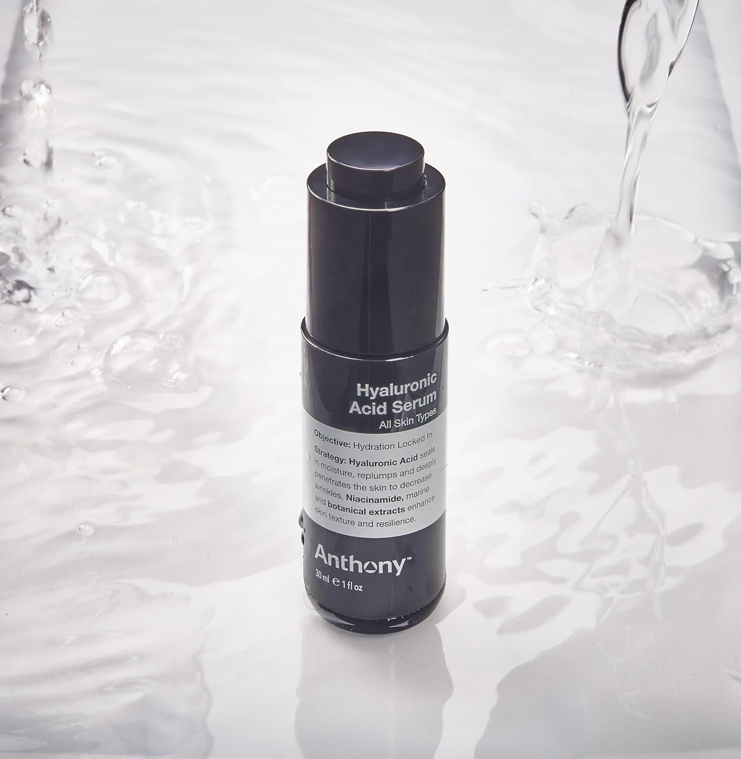 Anthony Hyaluronic Acid Serum – Hydrating Face Serum with Dual Hyaluronic Acid, Coconut Water & Niacinamide – Lightweight, Non-Greasy Formula for All Skin Types – 1 oz - Image 6