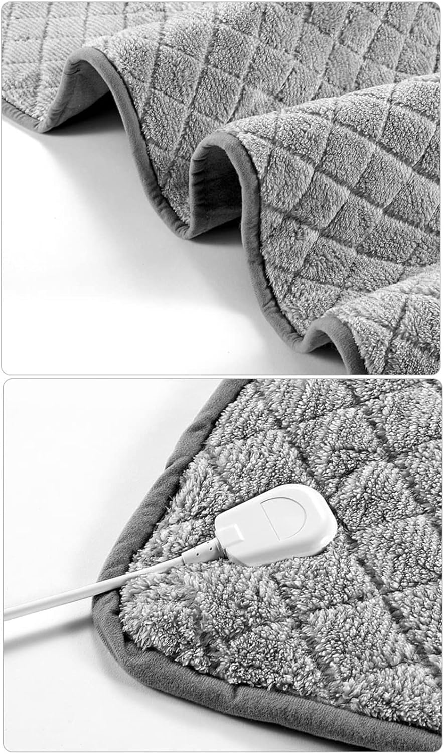 Heated Throw Blanket Heated Throw - Heated Mattress Digital Controller and 4 Heat Settings, Single Double Bed Sofa Electric Heated Throw Blanket for Home