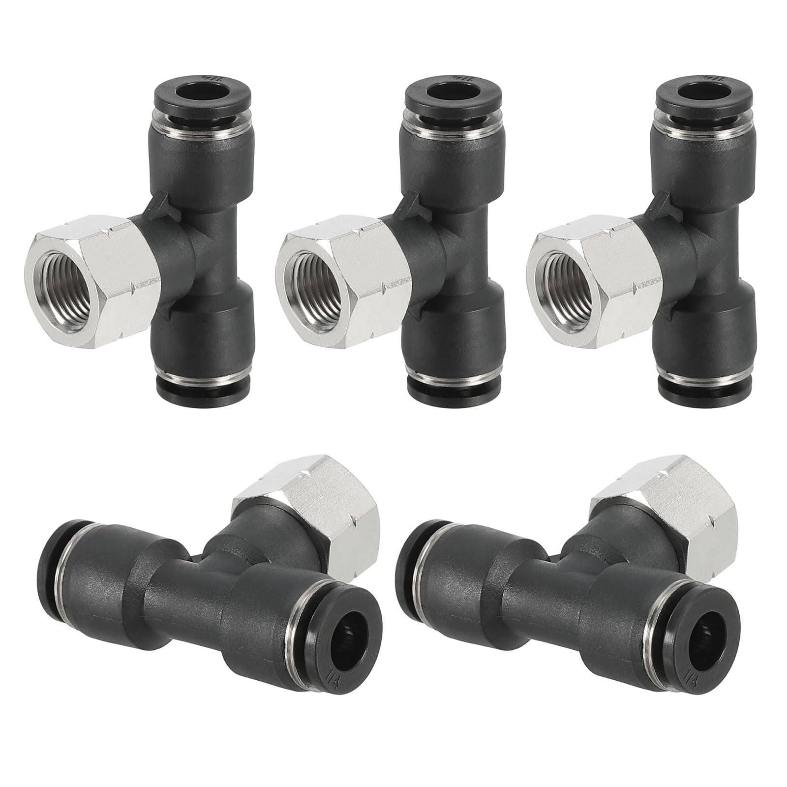 Raccord en T 1/4" push to connect PATIKIL haute résistance pour circuit d'eau pure