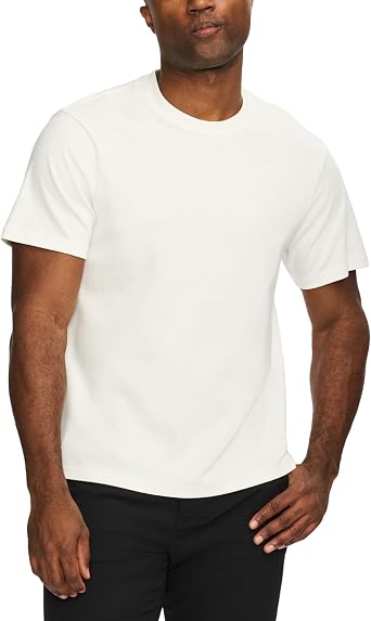 SAKS Fifth Avenue Mens Short Sleeve Cotton Crewneck TShirt