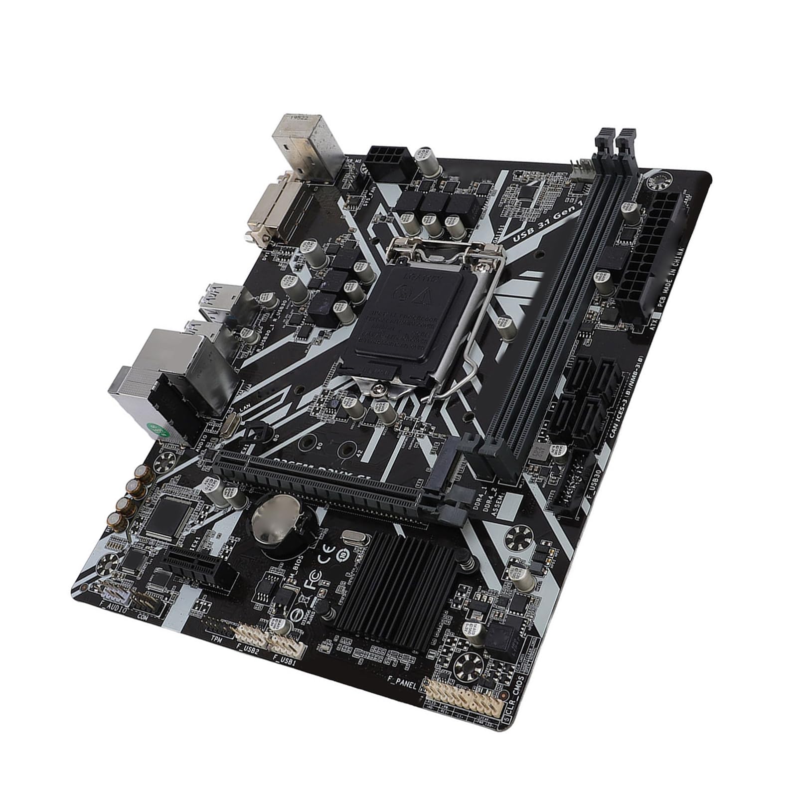 Scheda Madre Tosuny B365M D2VX SI M-ATX Per Intel LGA 1151 – Supporta Core I9/i7/i5 E DDR4 Fino A 32GB