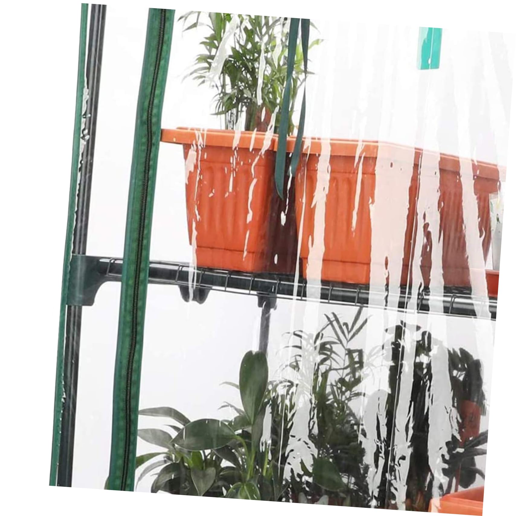 Cubierta de Repuesto para Invernadero de Jardín, Plástico Plegable | Ligera y Portátil, para Plantas, Ambiente Cálido y Húmedo, Accesorio de Jardín Exterior