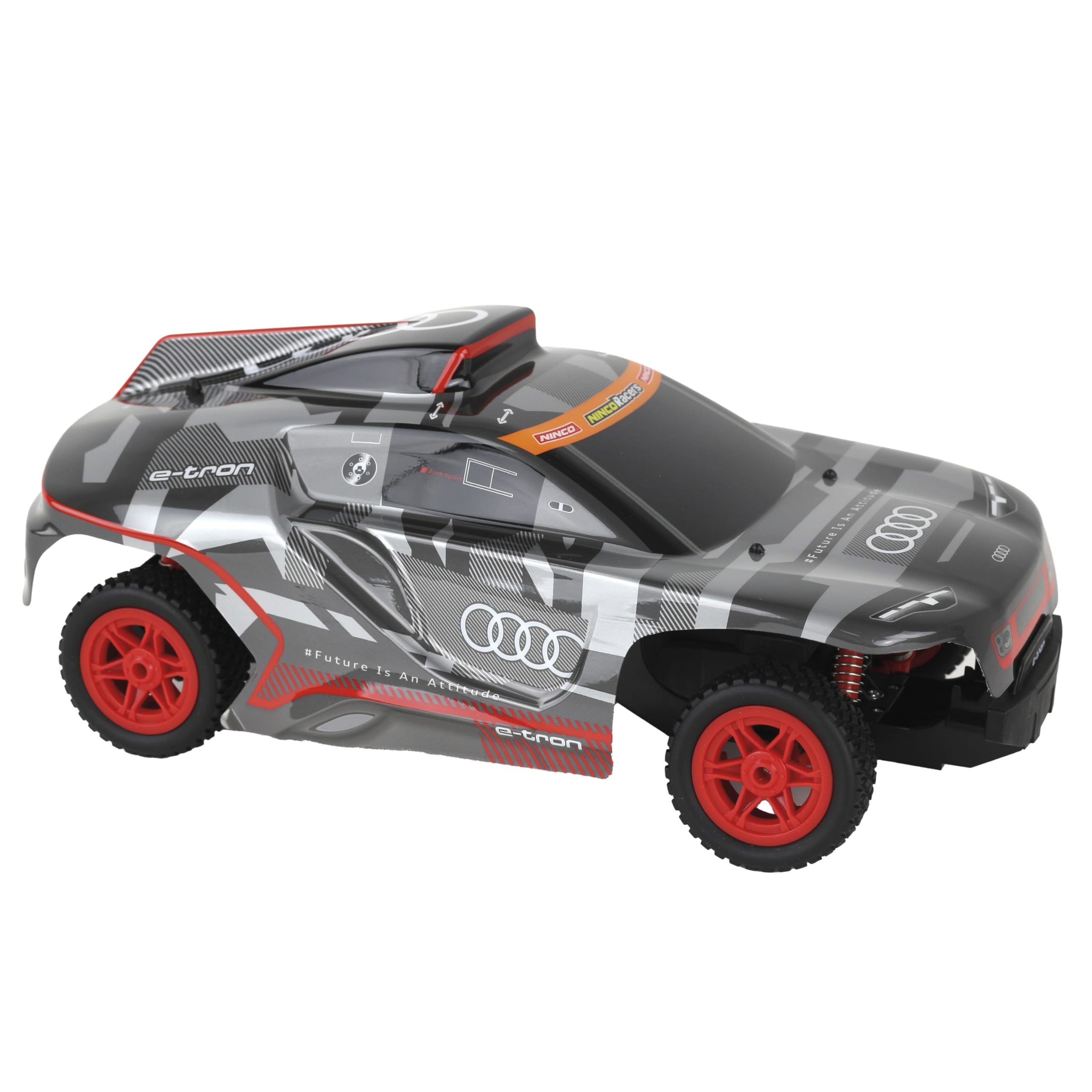 Ninco - Audi RS Q E-Tron | Coche Radiocontrol Dakar Escala 1/10 | Batería Li-Ion con 500mAh | Suspensiones Independientes | Emisora 2,4Ghz | +6 Años (NH93147)