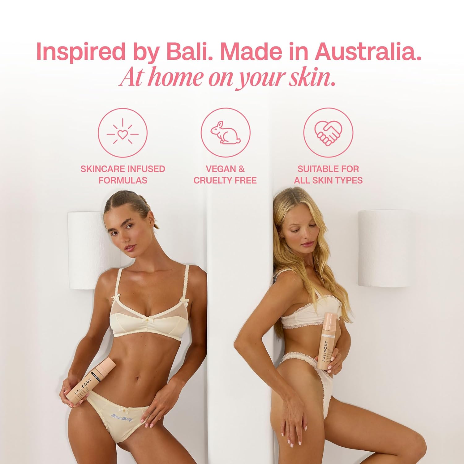 BALI BODY Deep Violet 1 Hour Express Self Tanner – Fast-Acting, Weightless Self Tanner for Natural Bronze – No-Transfer, Hydrating Quick Tan Mousse for Smooth, Radiant Skin