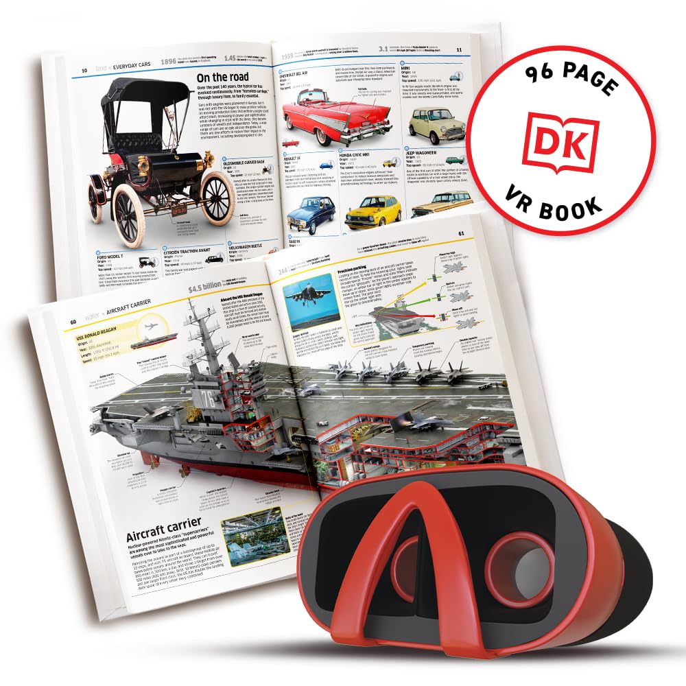 Abacus Brands Virtual Reality Discovery Box Transport! - Illustrated Interactive VR Book and STEM Learning Activity Set - for Ages 8 and Up