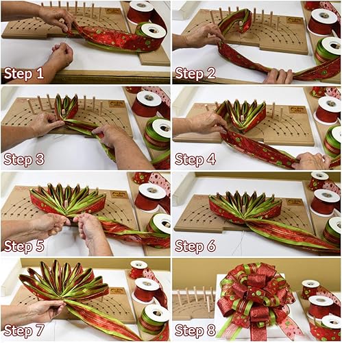 Miniatura 2 de Pro Bow The Hand Herramienta para hacer arcos - Haz arcos de cinta personalizados, arcos de boda DIY y coronas, fácil de hacer arcos para bodas y