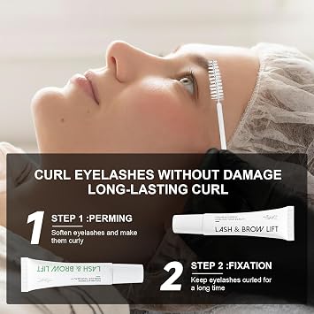 Lash Lift Kit, Long Lasting Curl, Brow Lift Tools for Home & Salon DIY | 8-Week Long-Lasting Natural Curls, Gentle Formula for Sensitive Eye Area, Easy for Beginners and Professionals