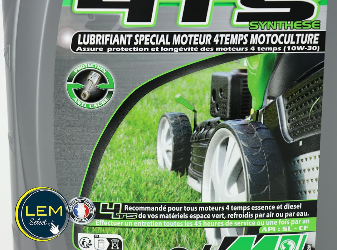 Minerva Huile moteur 4 temps Motoculture 4TS SYNTHESE 10W30 (2L)