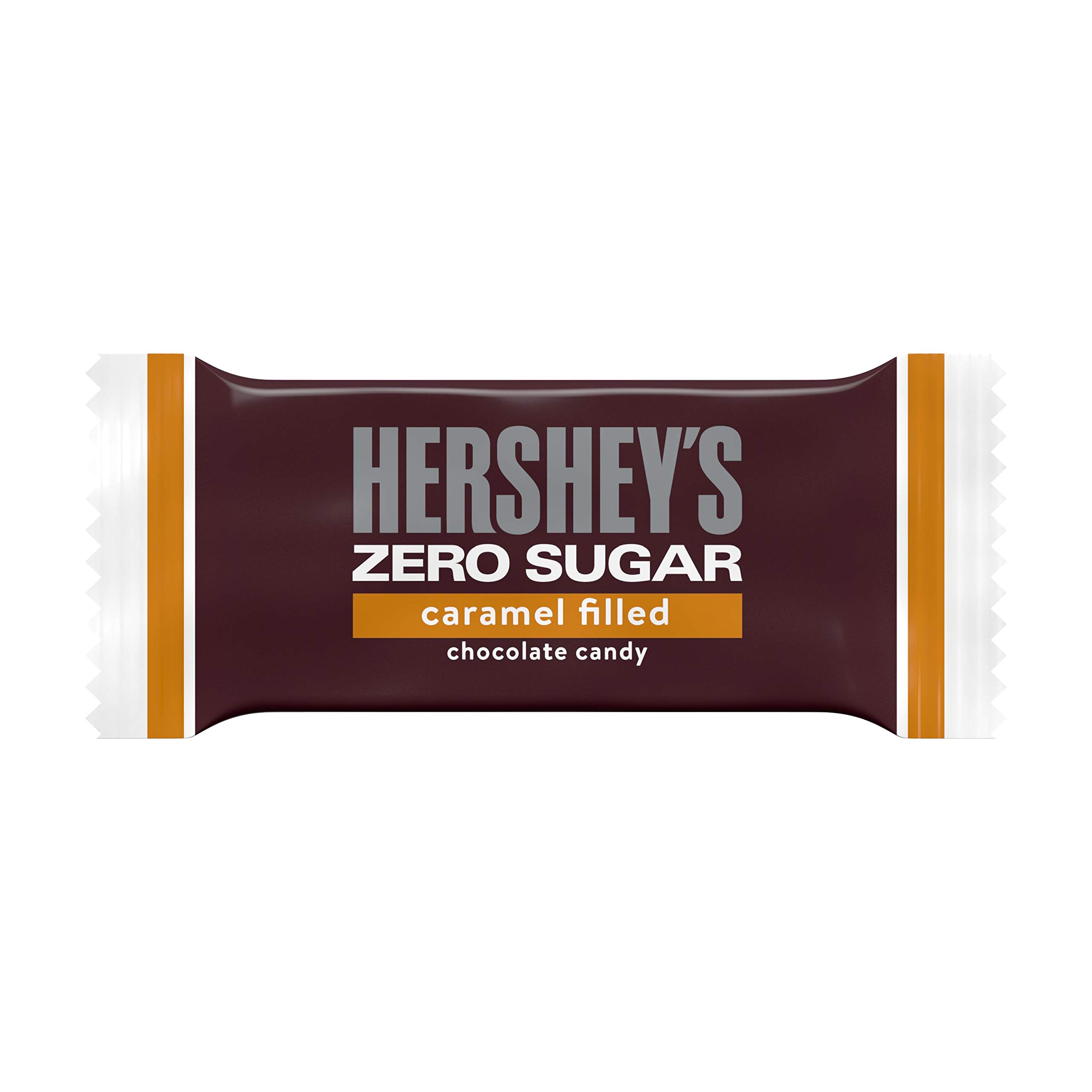 HERSHEY'S Zero Sugar Caramel Filled Chocolate Candy Bars, Bulk