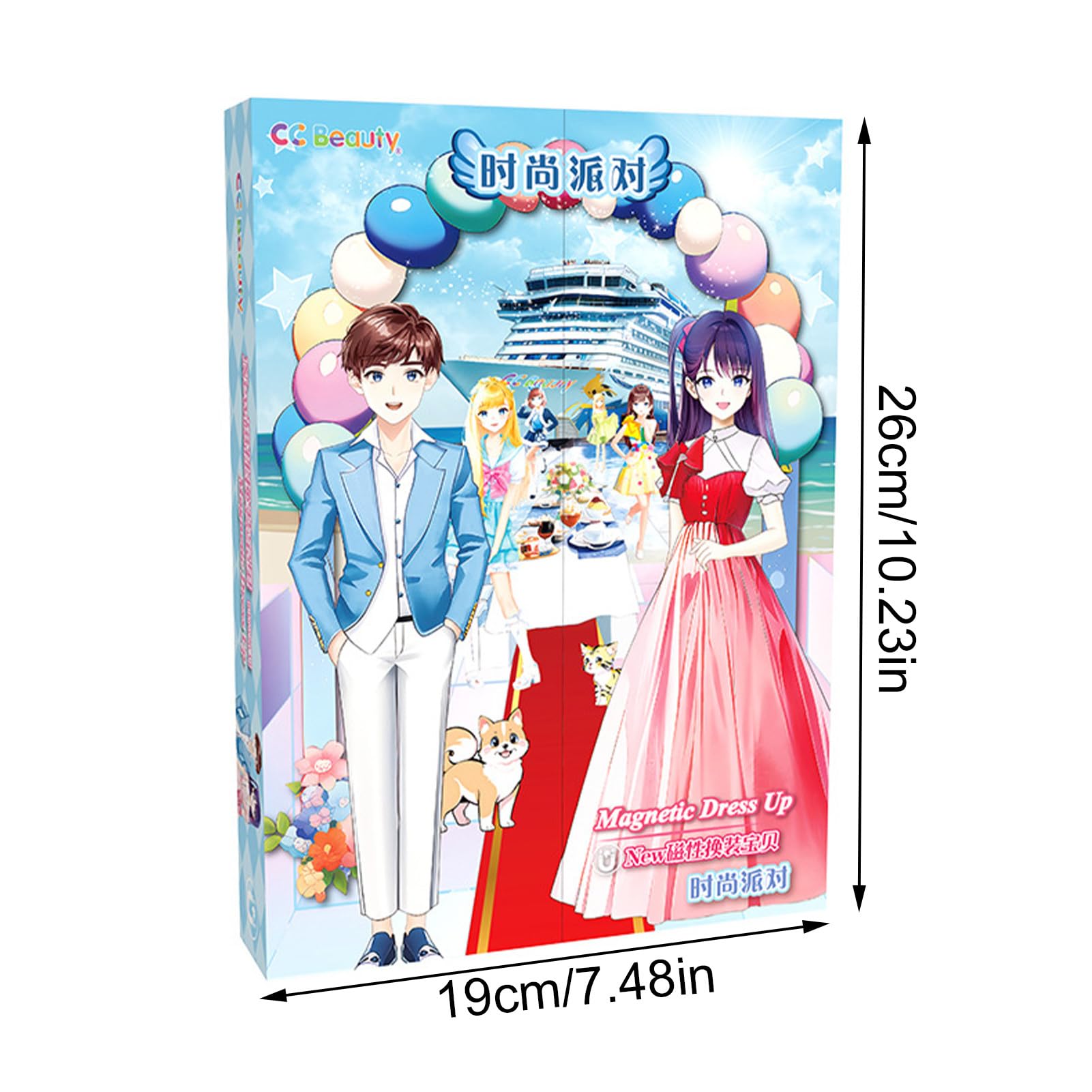 Muñecas de Papel para niñas | Vestir Magnéticas Muñecas Princesas de Papel, Educativo de simulación y Juego de Viaje, Juegos de Vestir multifuncionales para niños, niñas y niños