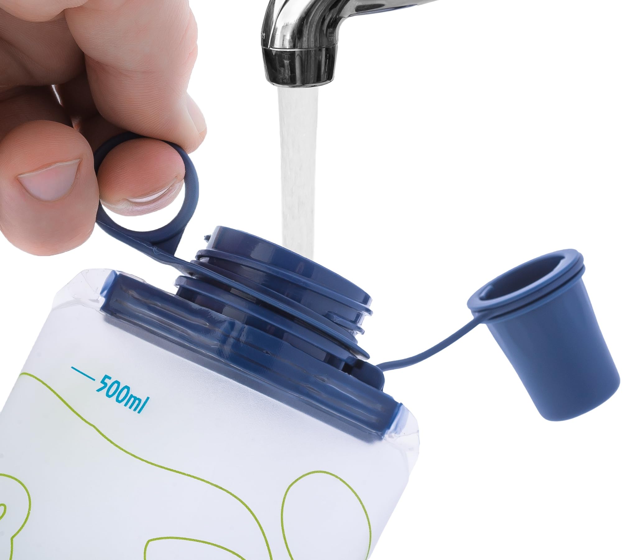 Mazama Faltbare Sportflasche 500 Ml – Ultraleicht & Umweltfreundlich Für Laufen, Wandern, Radfahren