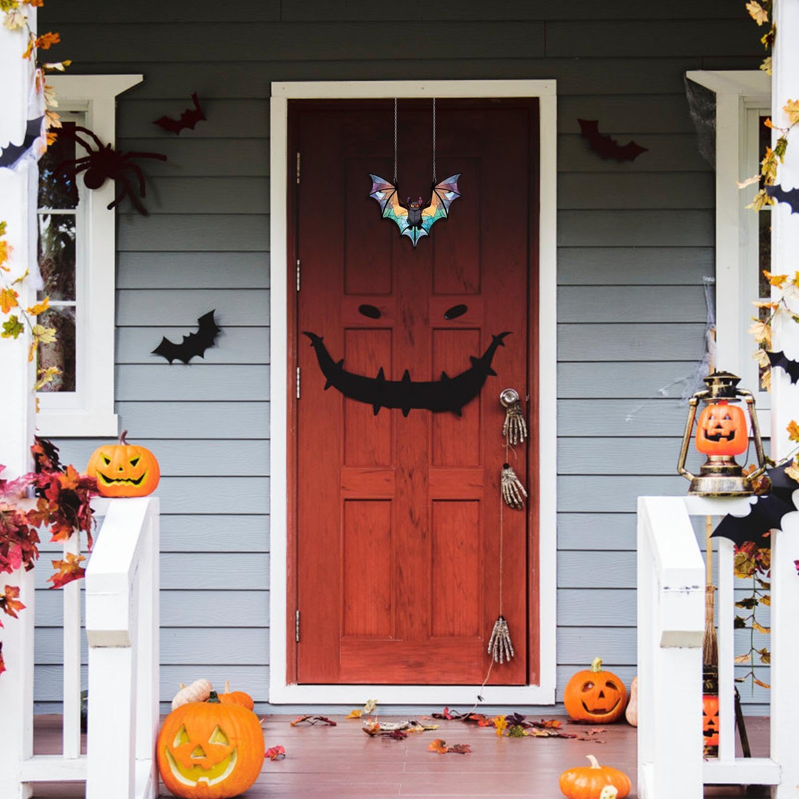 Decorazione Halloween Pipistrello Acrilico - Acchiappasogni Gotico Per