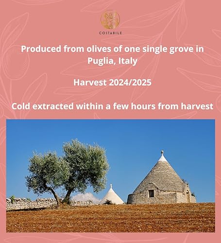 Miniatura 7 de Costabile, Aceite de oliva virgen extra orgánico con infusión de chile picante de Italia. Aceite de oliva rico en polifenoles saborizado con chiles