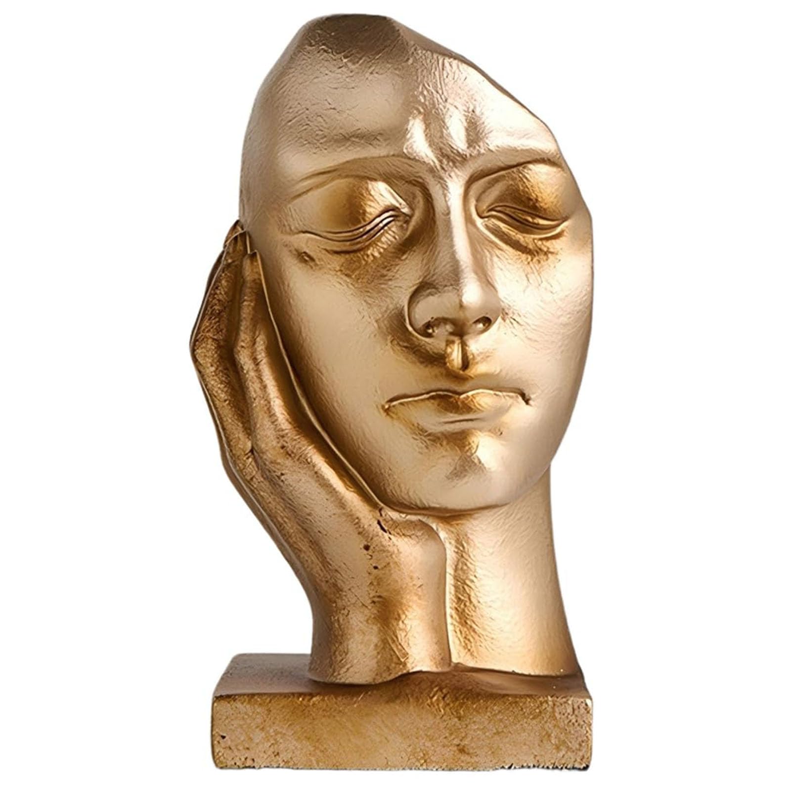 YXCQHZM Thinker Statue Resin Thinker Sculpture Decorative Modern Bookends Bookshelf Decoration (left)