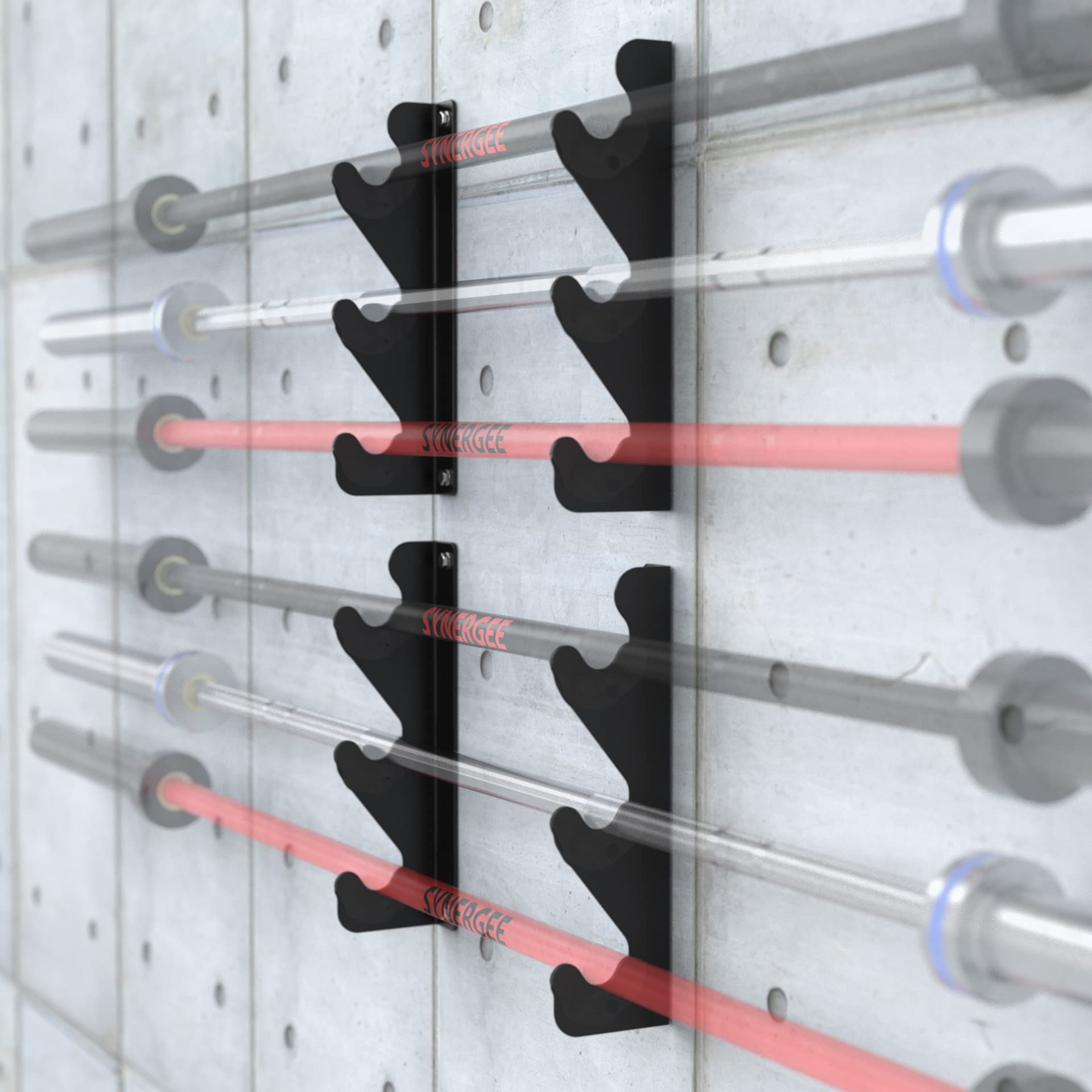 Buy Synergee Horizontal Wall Mounted Olympic Barbell Rack. Gun Rack for