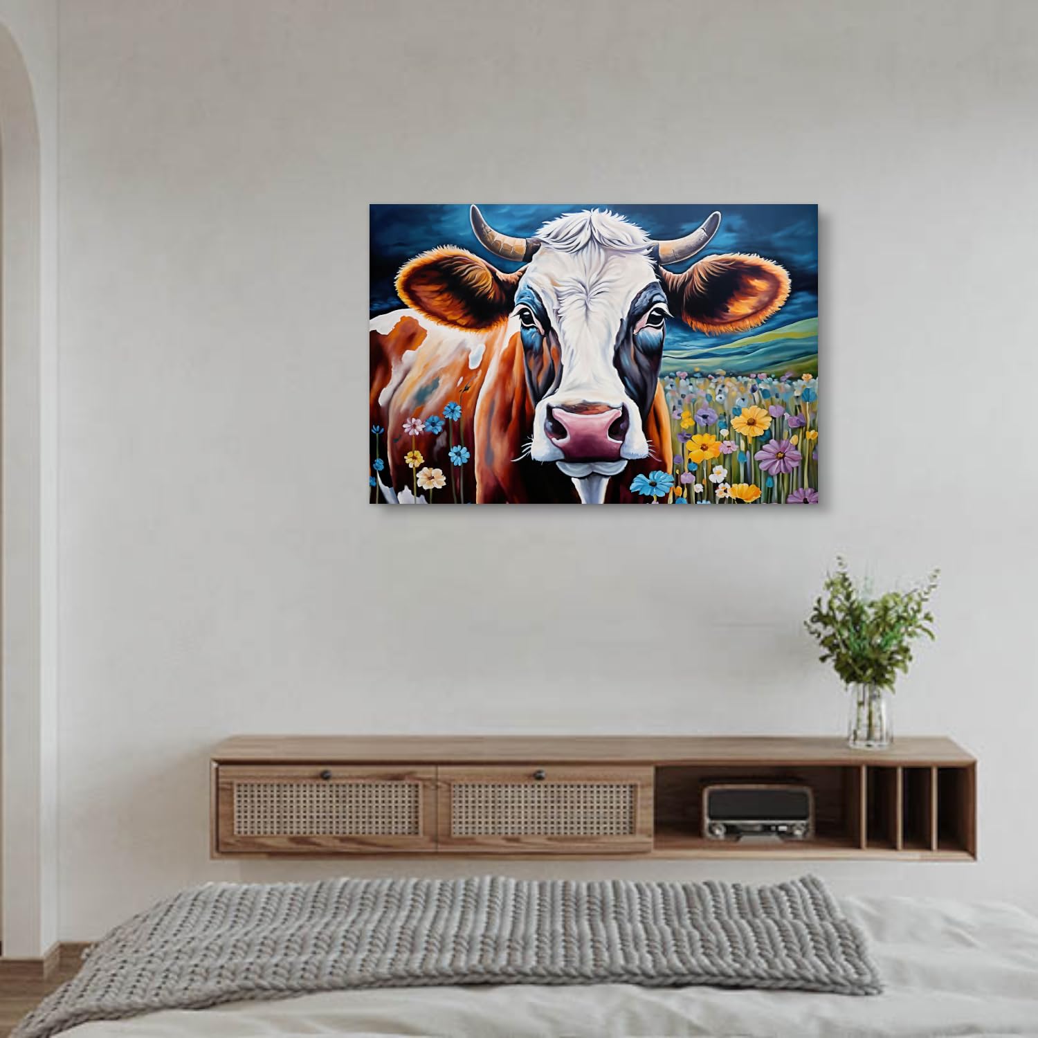 キャンバス 油絵　専用　カラフルCOWS   　5 キャンバス 油絵 専用 カラフルCOWS 5