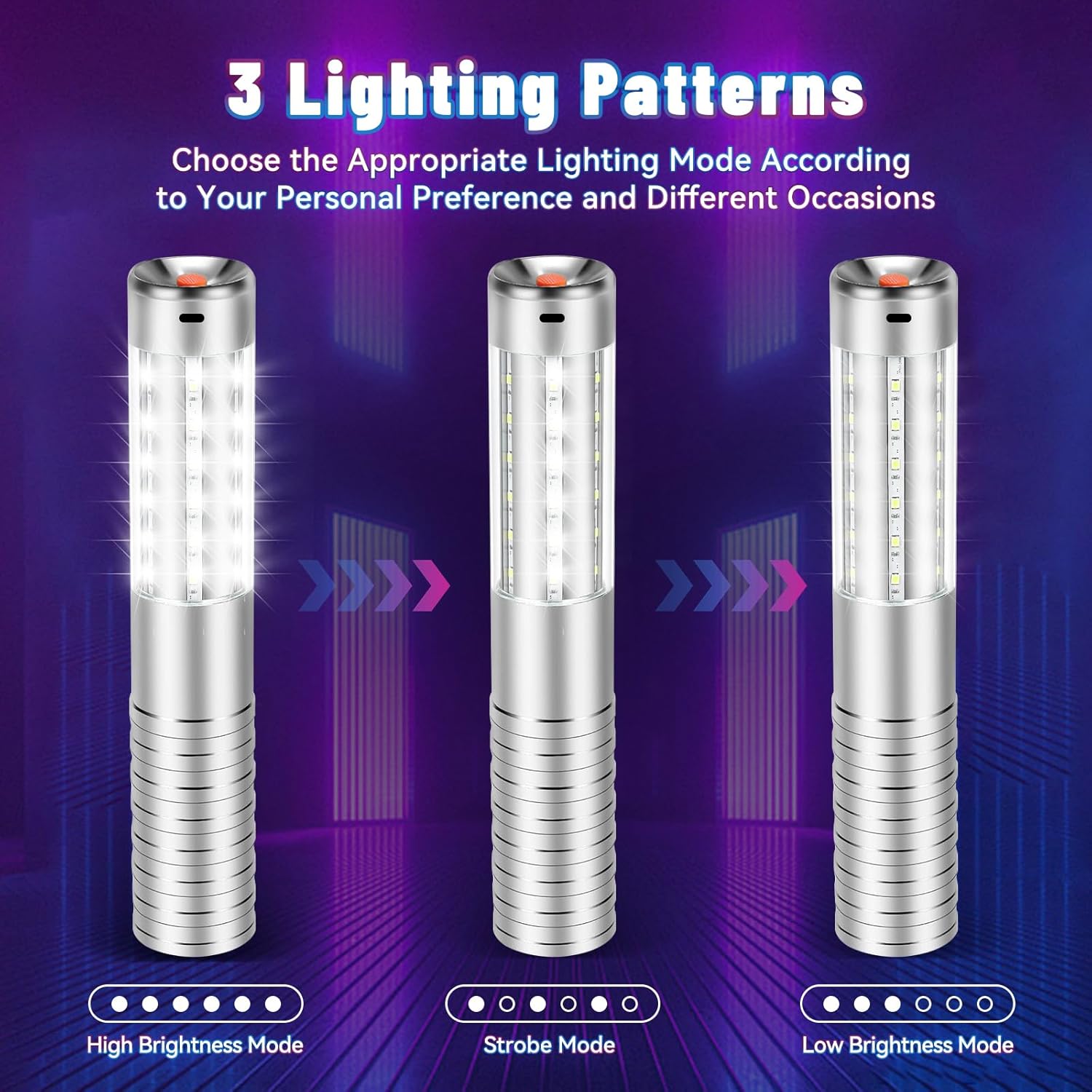 Bottle Service Lights 2 Pcs Bottle Girl Lights Rechargeable Bottle Sparklers for Bar Club Concert Birthday Wedding Party