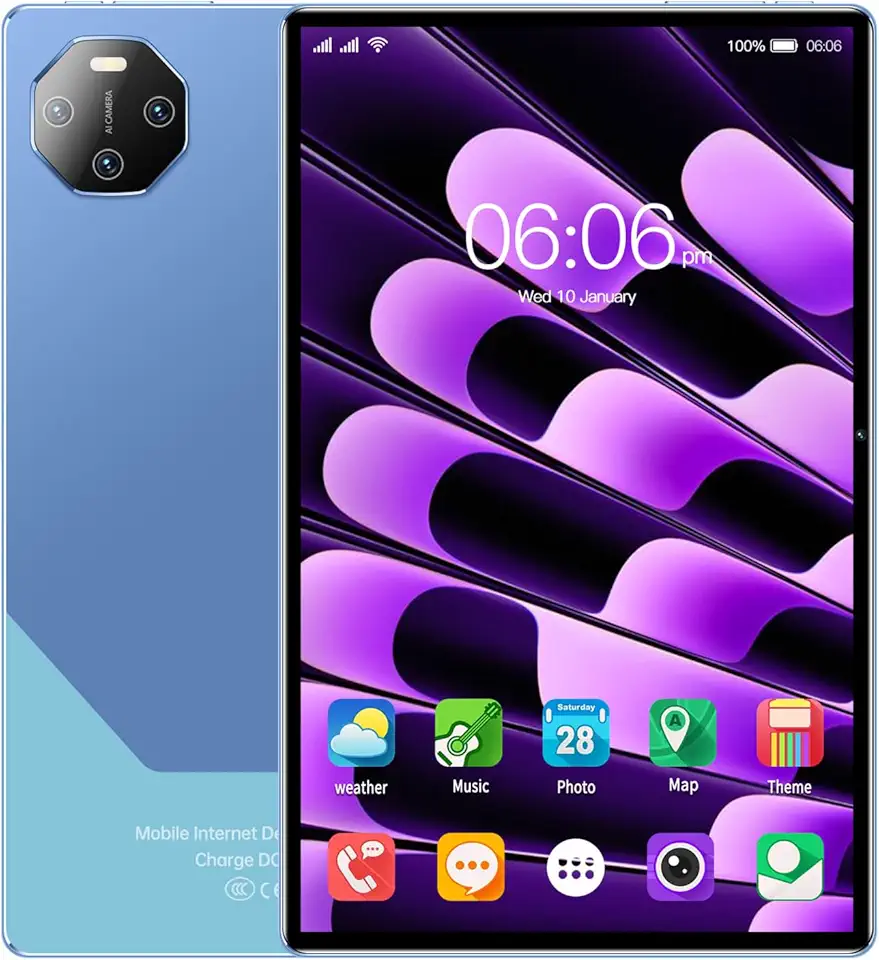 Tablet com tela de 11,6 polegadas, 16 GB de RAM + 512 GB de ROM, bateria de 12.000 mAh, edição WiFi, Android 13 (Azul)