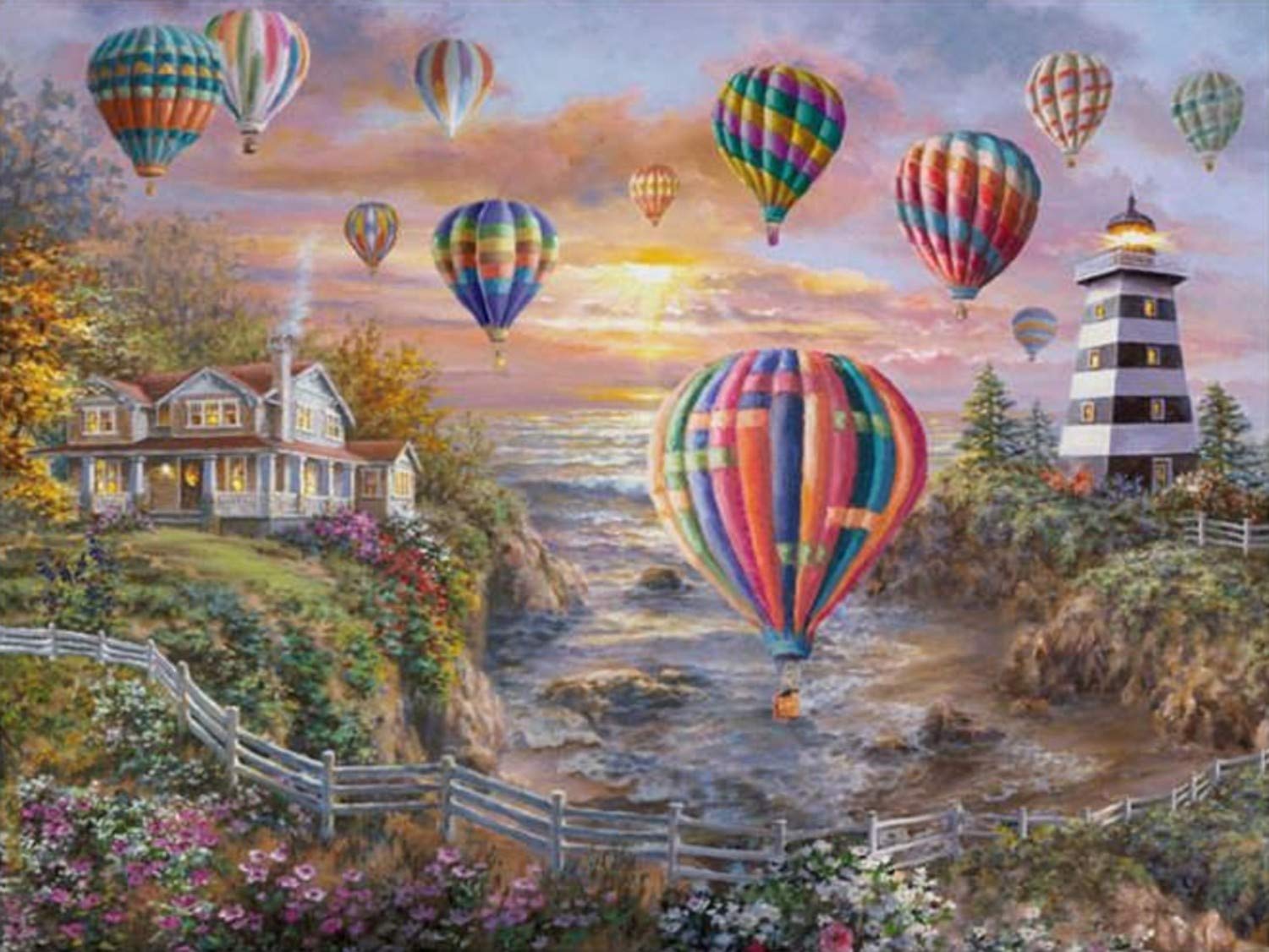 ジグソーパズル　輸入品　Nicky Boehme Yahoo!オークション - NICKY BOEHME - PEACEFUL MOORING 1000ピース
