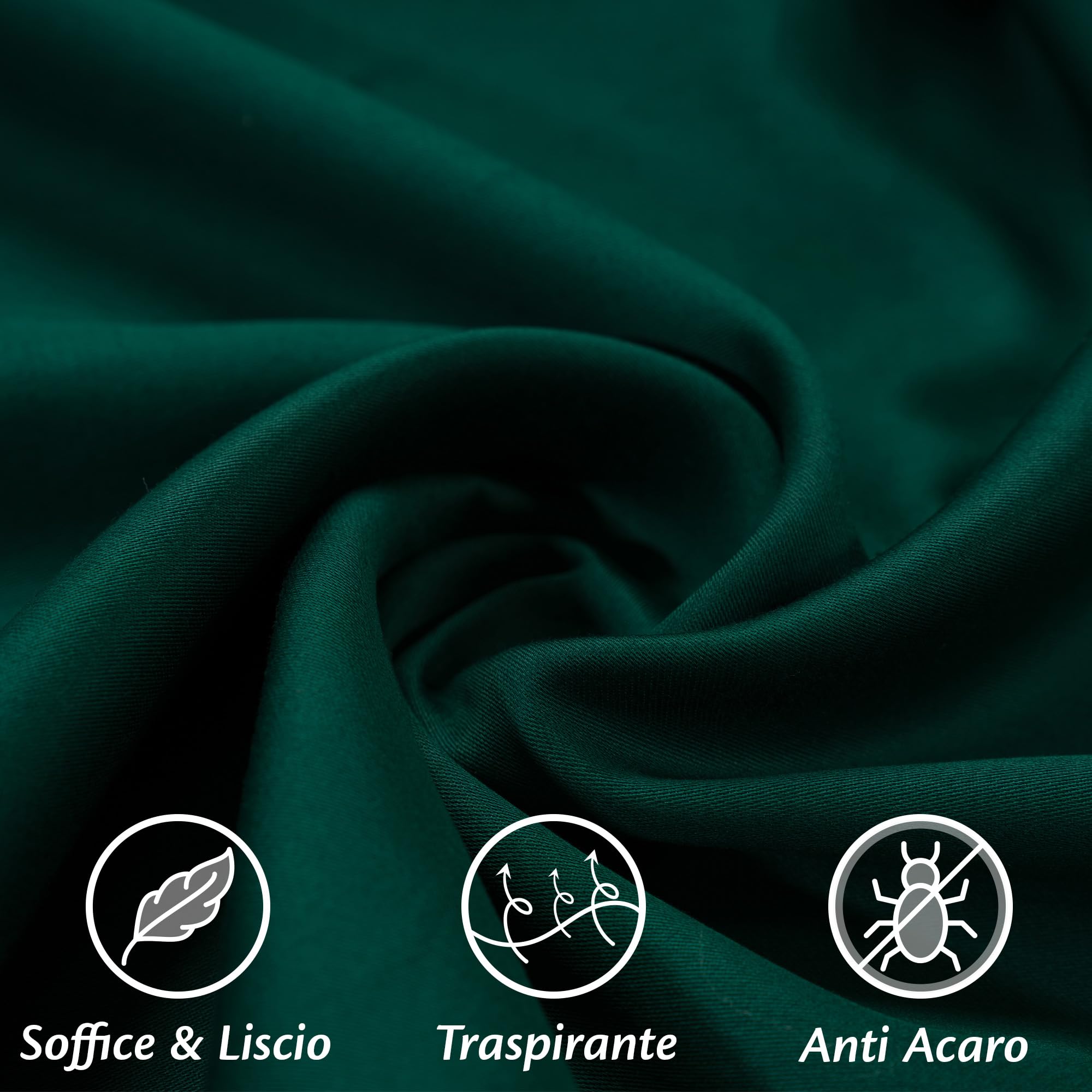 Flowen Federe Cuscini Divano 80x80 Set da 2 Copricuscini in Microfibra Fodere Lavabili e Resistenti 80 x 80 cm Tessuto 100% Poliestere Traspirante Anallergico Antiacaro Ideali per Arredo Casa