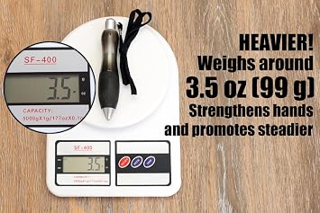 Weighted Pen for Hand Tremors Fat Pen for Arthritic Hands (1 Pack)