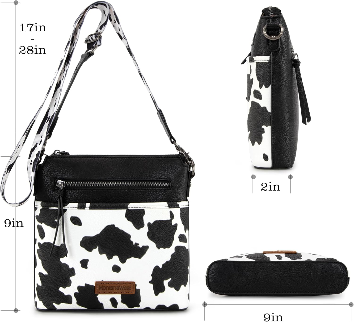 Montana West Crossbody Bag for Women Multi Pocket Cross Body Bag Purses with Guitar Strap - Image 5