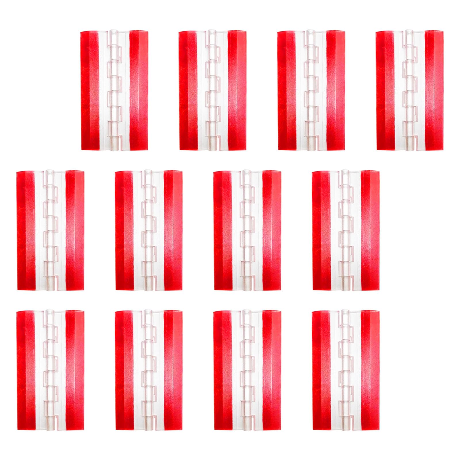 Piceioep Multicolor Piano Styles Hinges Rotatable 275 Degrees Clear Acrylic Auto Adhesive Simple Installation For Jewelry Boxes & Decors Auto Stick Hinge